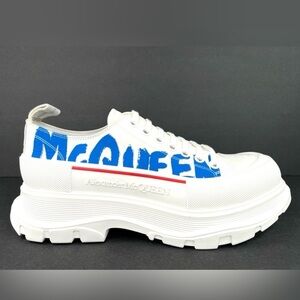 Alexander McQueen Tread Slick Graffiti Logo Low Top Men Sneakers EU 49 - US 16